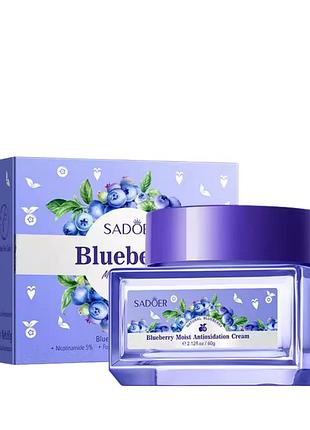 Крем для лица увлажняющий sadoer blueberry moist antioxidation cream 60 г