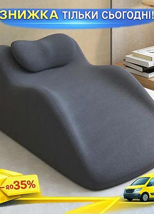 Ku подушка эргономическая relax universal fit pillow для сна черная поддержка шеи и спины комфортная п uni2l_k