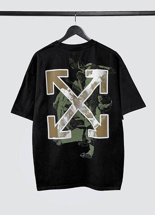 Футболка off white чорного кольору