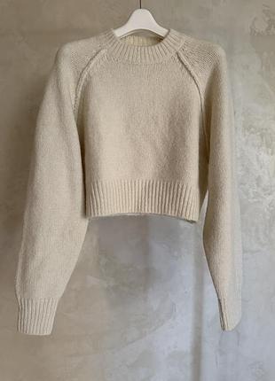 Жіночий светр, молочний колір, zara, розмір s