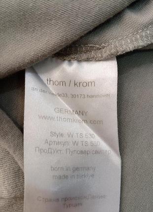 Лонгслив женский thom krom оливковый 6