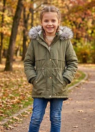 Теплая парка девочке 7-8 лет от nutmeg