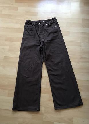 Джинси палаццо divided h&m | розмір 48-50 (xl) | коричневі / шоколадні