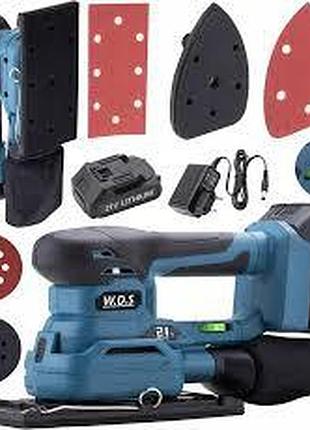 Шліфмашина акумуляторна ексцентрикова kraft&dele wds2526 21v