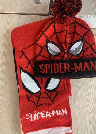 Шарф та шапка marvel spiderman человек-паук людина павук