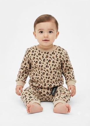 Детский спортивный костюм двойка для девочки 92 см dunnes леопард