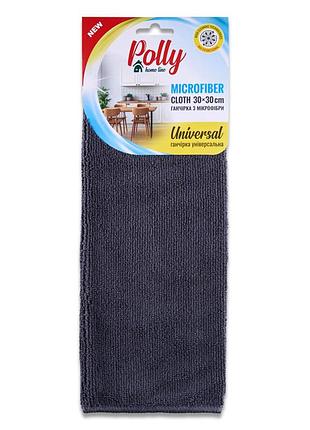 Ганчірка з мікрофібри polly 30*30см сіра