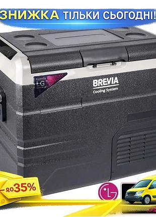Ku холодильник автомобільний brevia universal fit 50л компресорний для авто та подорожей переносний ох uni2l_k