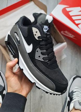 Мужские кроссовки nike air max 90 black/grey