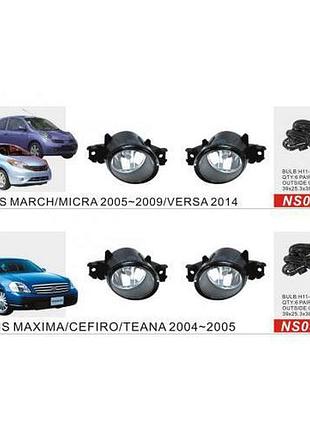 Фари дод.модель nissan cars/ns-034l/led-12v9w+led-1w/2в1/ел. дріт