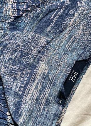 Блузка isle синя у абстракції 5