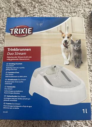 Автоматический питьевой фонтан-поилка trixie duo stream