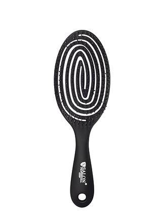 Щетка для волос массажная продувочная скелетная salon professional 18200p sl, черная