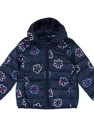 Куртка утеплена chicco down jacket blue flowers