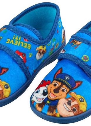 Домашние тапочки на липучке для мальчика disney щенячий патруль 20832649 26 синий