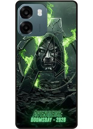 Силиконовый бампер чехол для oppo a6 с рисунком avengers doomsday мстители