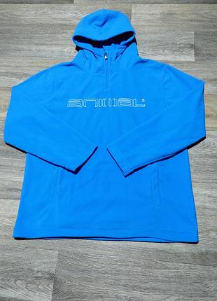 Мужское тёплое флисовое худи animal , размер 2xl-3xl