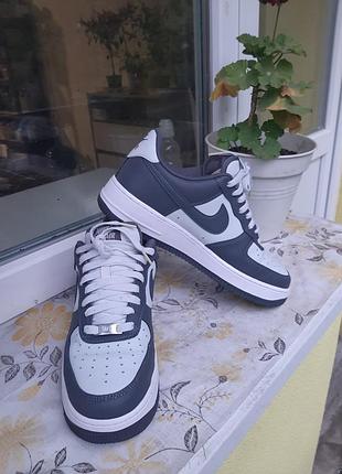 Nike air force 1 '07 (photon dust/dark grey/white) артікул fj4146-004