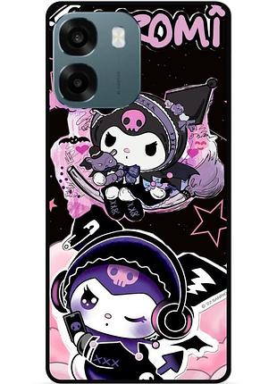 Силиконовый чехол бампер для oppo a6 с картинкой kuromi куроми