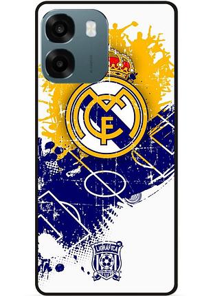 Чехол силиконовый бампер для oppo a6 с рисунком реал мадрид real madrid