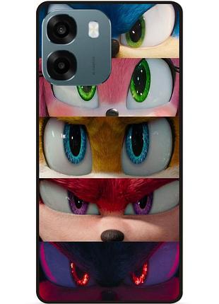 Чехол силиконовый бампер для oppo a6 sonik соник