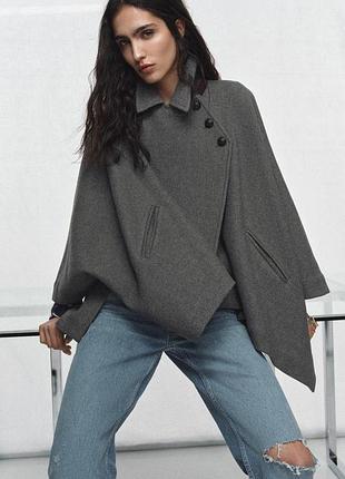 Накидка из смеси шерсти zara limited edition