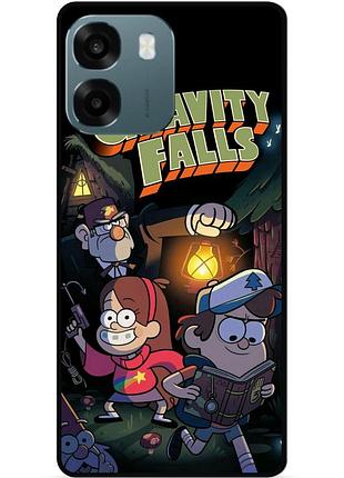 Силиконовый бампер чехол для oppo a6 с картинкой гравити фолз gravity falls