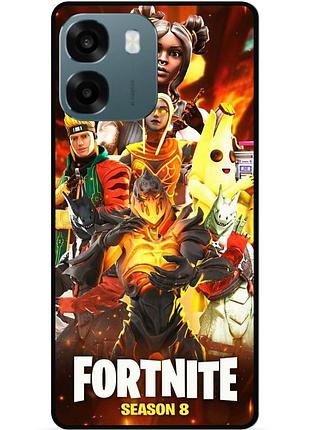 Силіконовий чохол бампер для oppo a6 з малюнком fortnite marvel фортнайт марвел