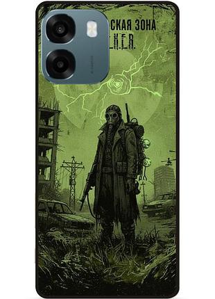 Чехол силиконовый для oppo a6 с рисунком stalker сталкер