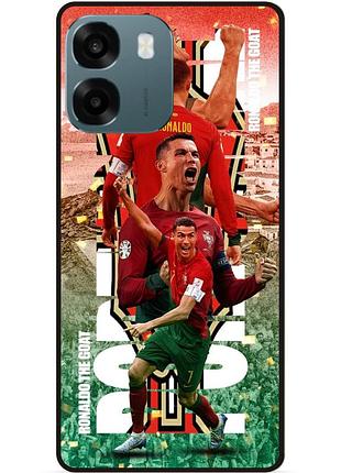 Силиконовый бампер чехол для oppo a6 с рисунком ronaldo португалия роналдо