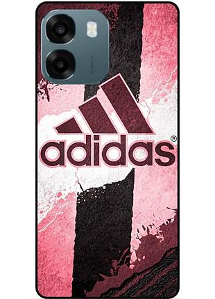 Чехол силиконовый бампер для oppo a6 с картинкой адидас adidas