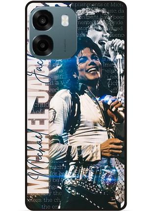 Силиконовый чехол бампер для oppo a6 с рисунком michael jackson майкл джексон