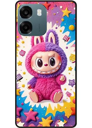 Силиконовый бампер чехол для oppo a6 с рисунком labubu лабубу