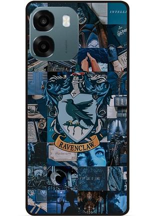 Силиконовый бампер чехол для oppo a6 с рисунком когтевран ravenclaw гарри поттер harry potter