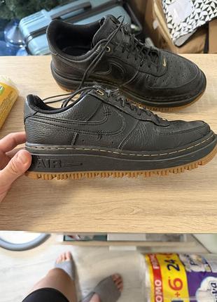 Кросівки чоловічі nike чорні шкіряні