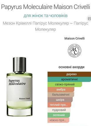 Розпив парфума maison crivelli 7