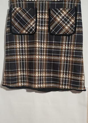 Спідниця dorothy perkins в клітинку з кишенями
