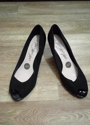 Удобные туфли на танкетке m&amp;s (marks &amp; spencer), р. 39 (26 см)