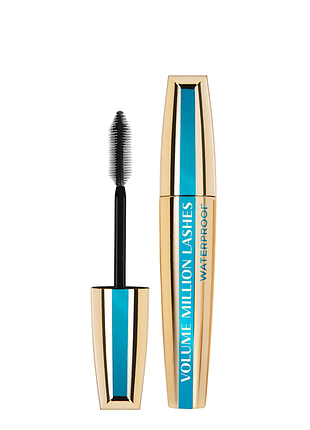 Туш для вій водостійка l'oreal paris volume million lashes waterproof