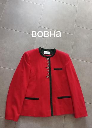 Вінтажний вовняний жакет піджак 38