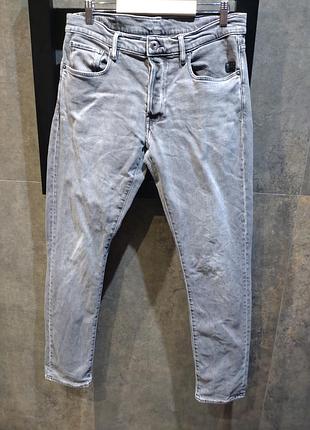 Мужские джинсы gstar raw w30 l32 g-star 3301 серые