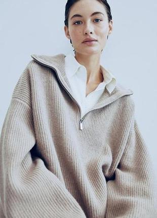 Стильный теплый оверсайз h&amp;m р.м