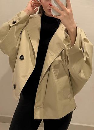 Трендовий короткий тренч zara