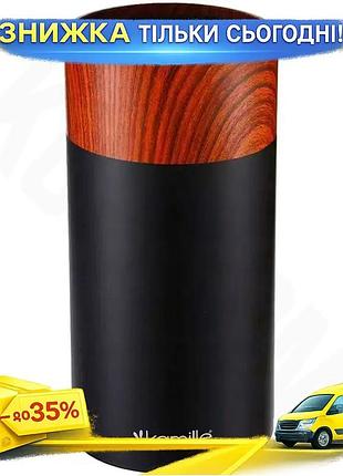 Ku підставка для ножів universal fit kamille acacia black пластикова колода для зберігання та сушіння uni2l_k
