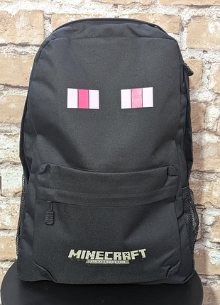 Рюкзак minecraft стильный детский 🖤🩷 3