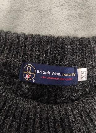 Светр british wool xs 100% вовна 4