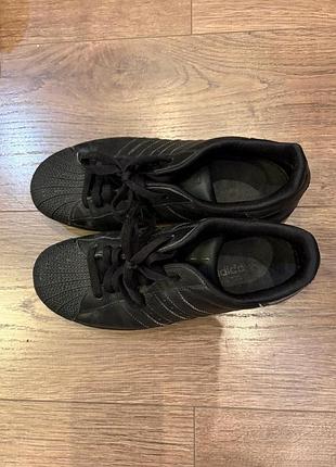 Кросівки adidas superstar triple black (оригінал)