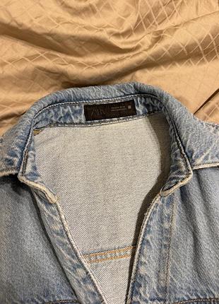 Джинсова сукня zara m 4
