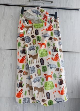Теплый плед в коляске, в автокресло hanny bunnys handmade in england с лентами для игры