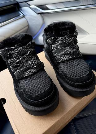Кросівки ловмел ugg lowmel black чорні зимові жіночі чоловічі